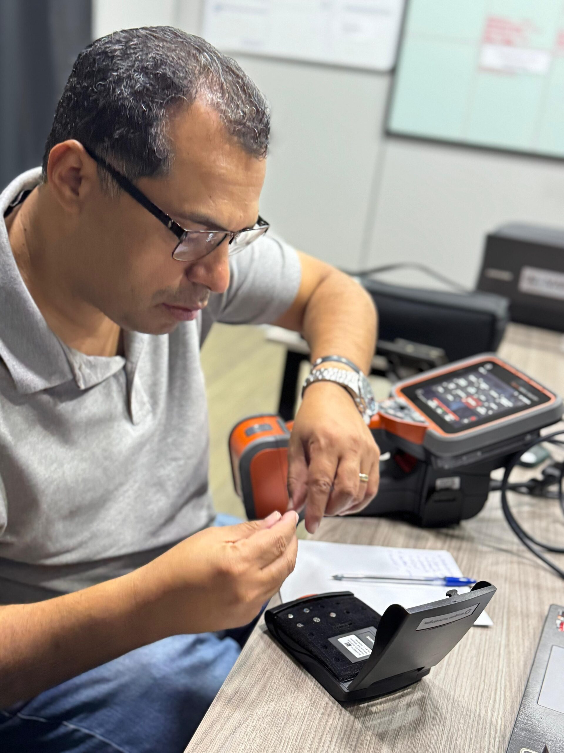 Análise técnica de equipamento de inspeção